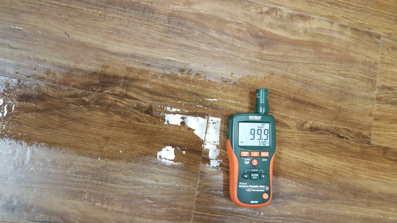 Restored basement and floors after professional drying